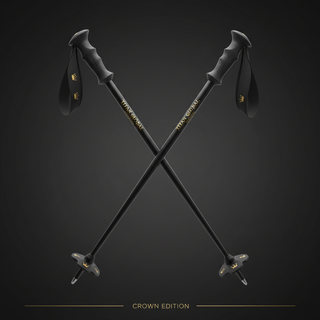TITAN Crown Ski Poles Aluminum All-Mountain