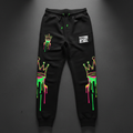 TITAN Men's Neon Drip Crown Joggers flat lay