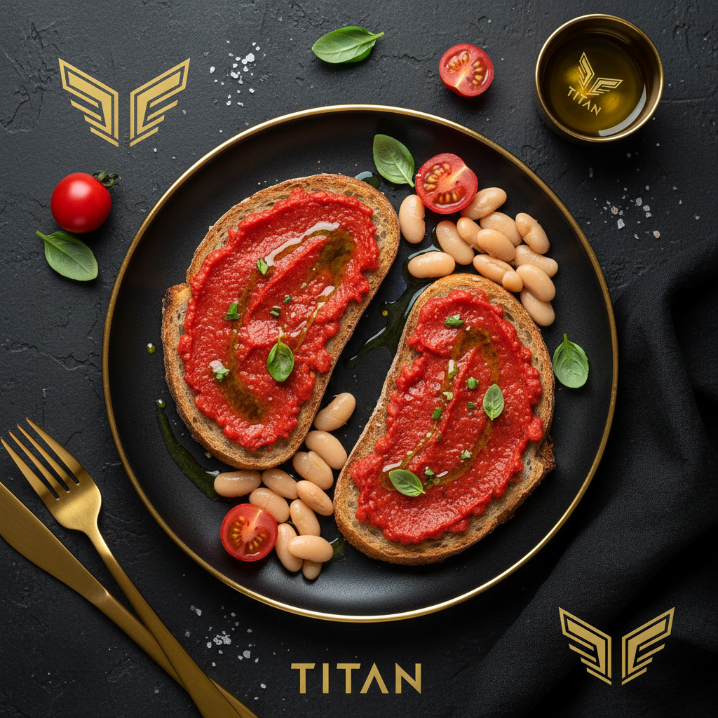TITAN Spanish Vegan Pan Con Tomate & White Bean Breakfast