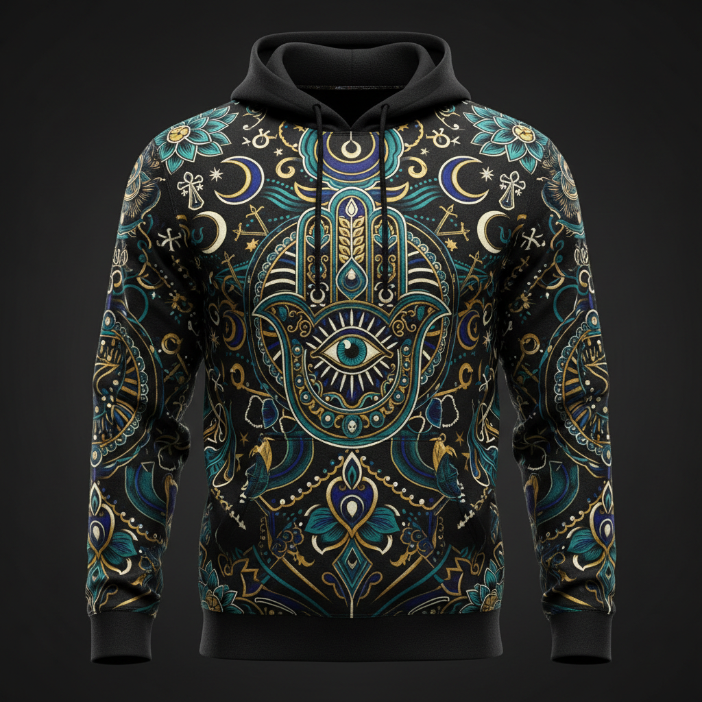 TITAN Men's Performance Hoodie — Hamsa Hand Protection — TSG-SPRT-006