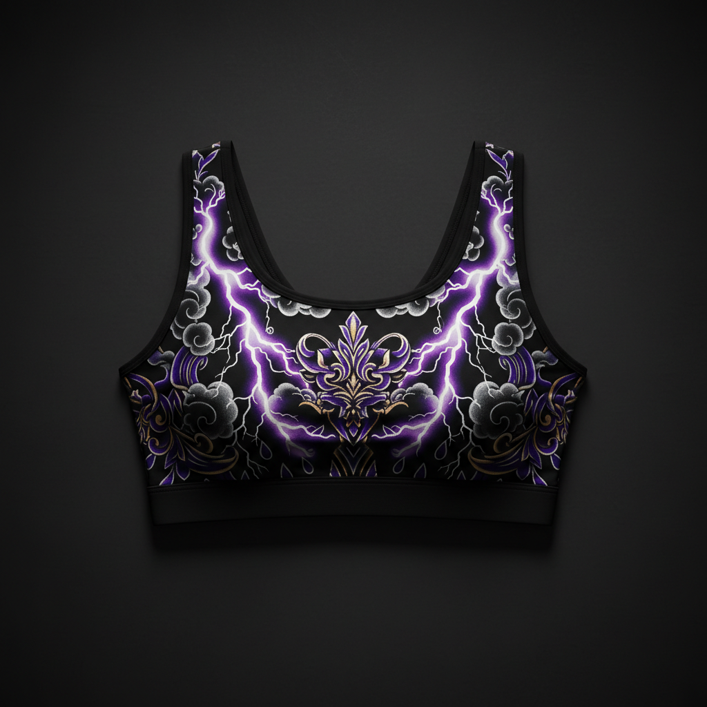 TITAN Crown Edition Women's Sports Bra — Violet Storm