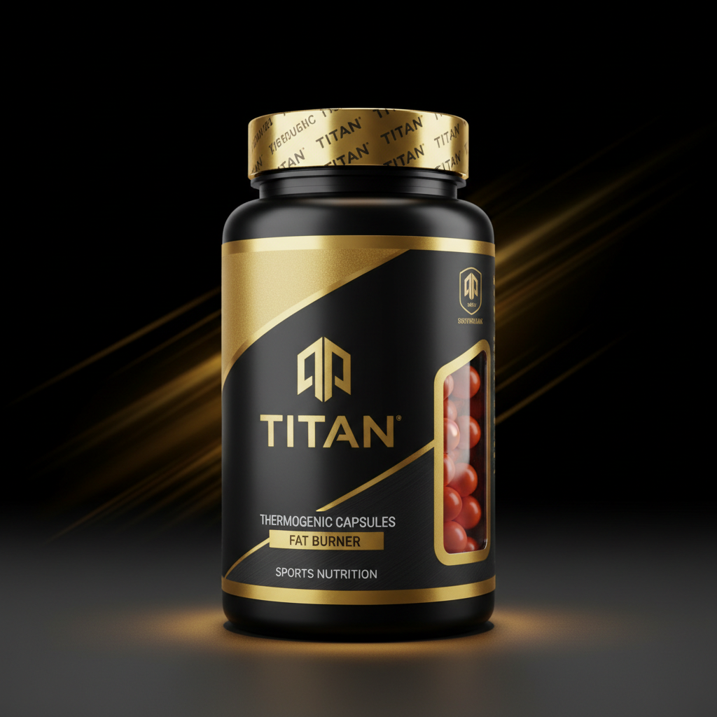 TITAN Fat Burner - Black & Gold Thermogenic Capsules
