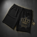 TITAN Men's Crown Edition Lounge Shorts Charcoal Gold