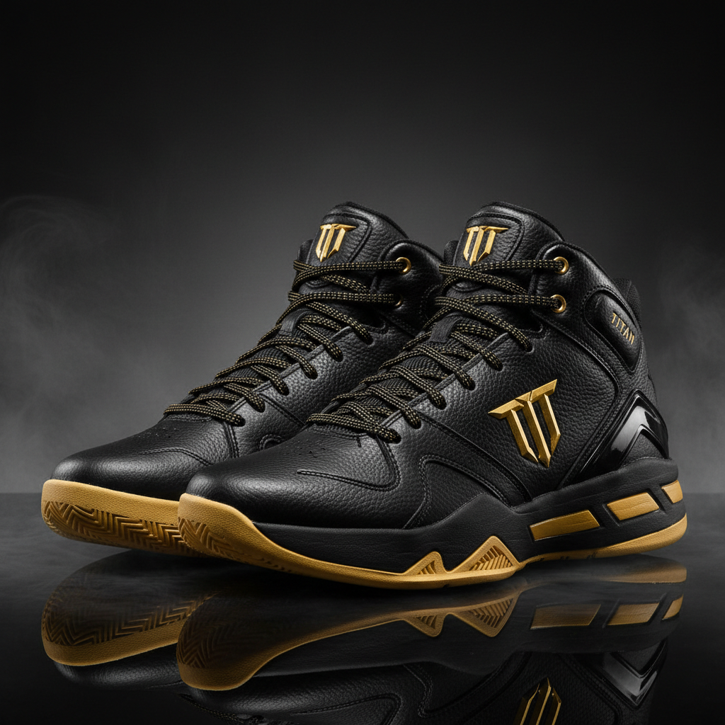 TITAN Black Gold Basketball Shoe Court Dominator