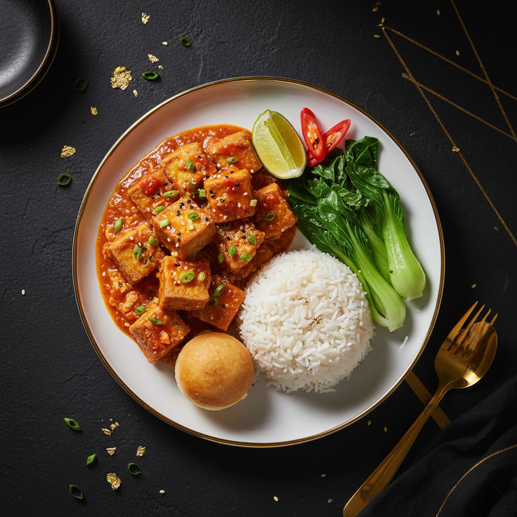 TITAN Singaporean Chili Tofu & Rice Muscle Dinner