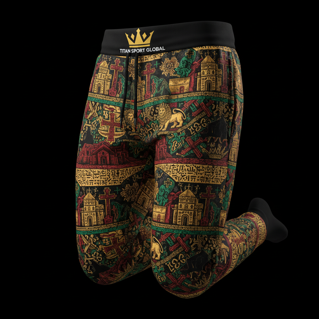 TITAN Ethiopian Lalibela Jogger Pants Crown Edition