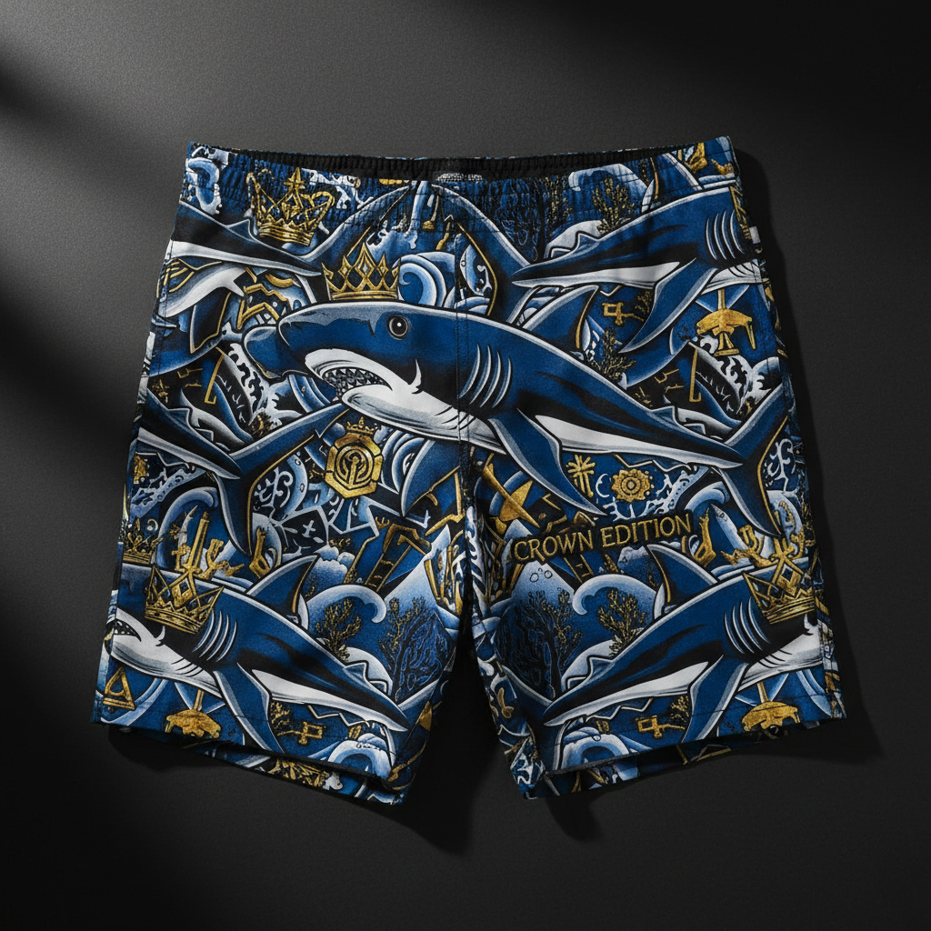 TITAN Men's Swim Trunks Hammerhead King Crown Edition