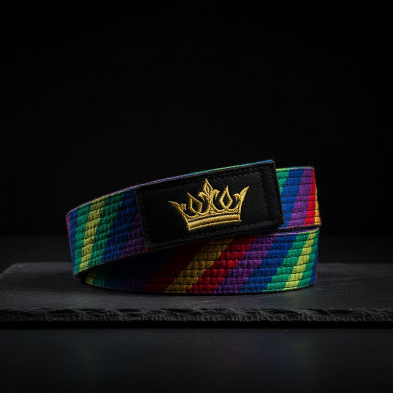 TITAN Off-Grid Martial Arts Belt — Rainbow Crown SWAG