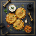 TITAN Indian Vegan Moong Dal Chilla Breakfast Pancakes