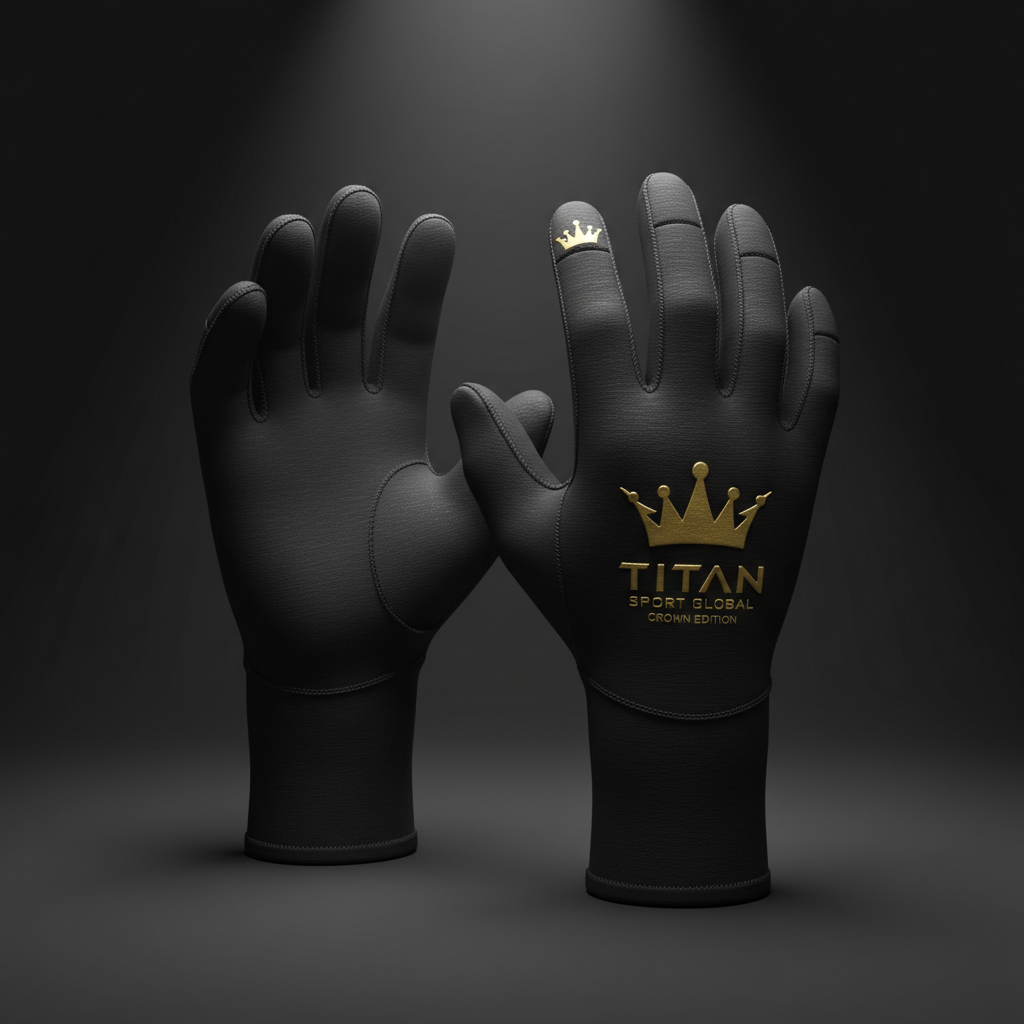 TITAN Crown Wetsuit Gloves 3mm 5-Finger Surf Mitts