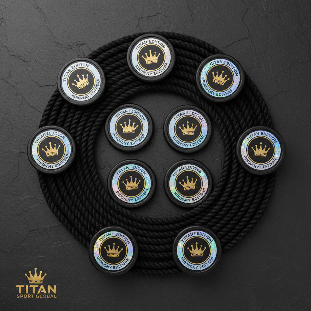 TITAN Crown Edition Cricket Boundary Rope Markers Set Matte Black Gold