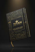 TITAN Macro Tracking Journal — Premium Black & Gold Geometric Design