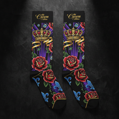 TITAN Crown Edition Tattoo Art Over-the-Calf Dress Socks - Royal Court Series Vol. 1