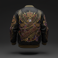 TITAN Embroidered Patch Bomber Jacket