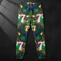 TITAN Men's Joggers — Angel Number 777 emerald green gold divine luck design