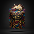 TITAN Rice Cakes Dark Chocolate Flavor — Crown Edition bold tattoo-style artwork