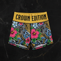 TITAN Crown Edition Tattoo Art Hawaiian Shorts Women's Athletic Bottoms