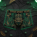 TITAN Men's Boxer Briefs Crown Edition Jade Green Gold