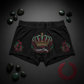 TITAN Women's Cozy Boxer Shorts Crown Edition Crimson Emerald