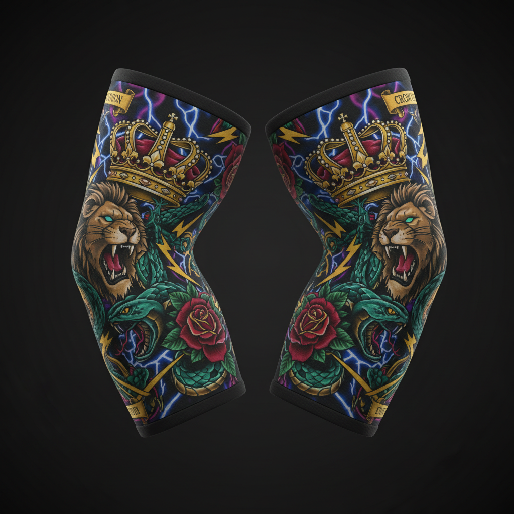 TITAN Elbow Sleeves - 5mm Compression Support Crown Edition