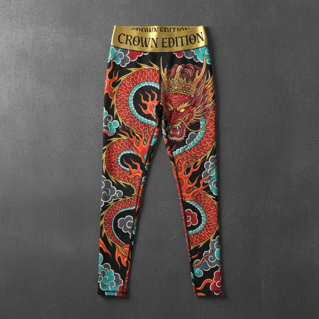 TITAN Women's Crimson Dragon Empress Leggings — Long Qing Edition