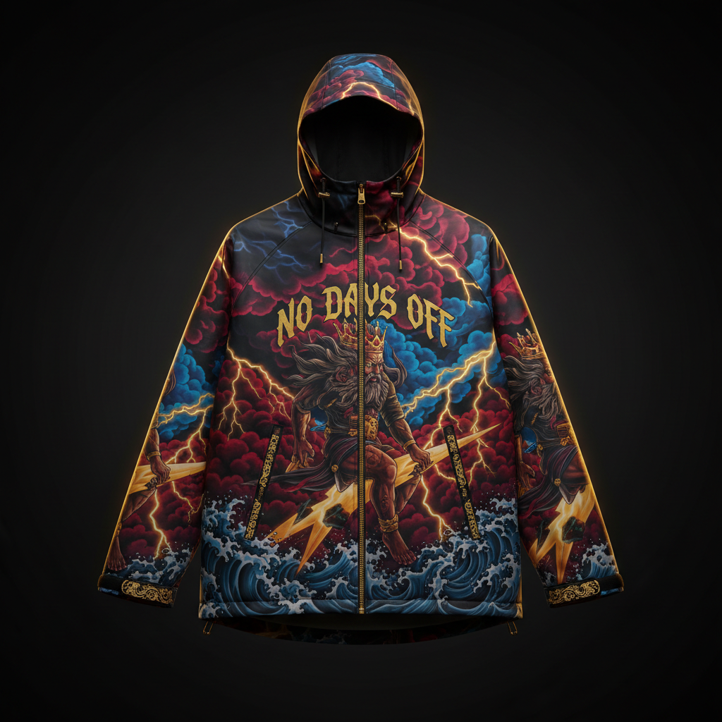 TITAN Unisex Rain Jacket - Storm King Crown Edition Design