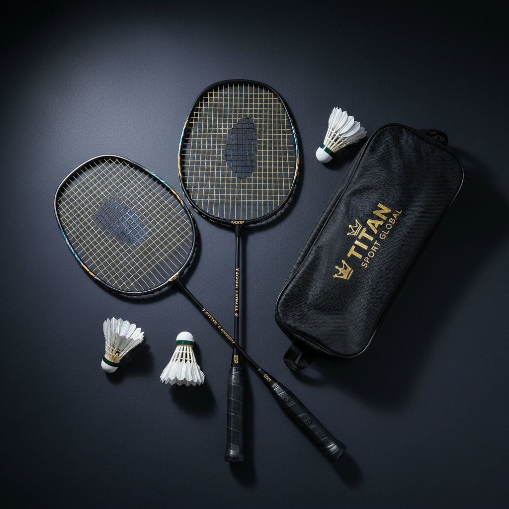 TITAN Badminton Racket Set Crown Edition