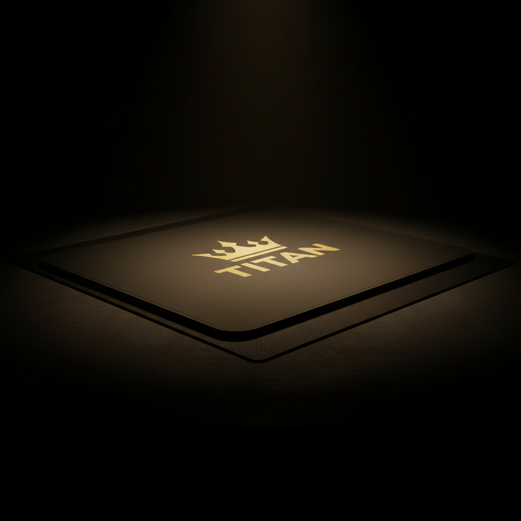 TITAN Pro Jump Rope Skipping Mat Black & Gold