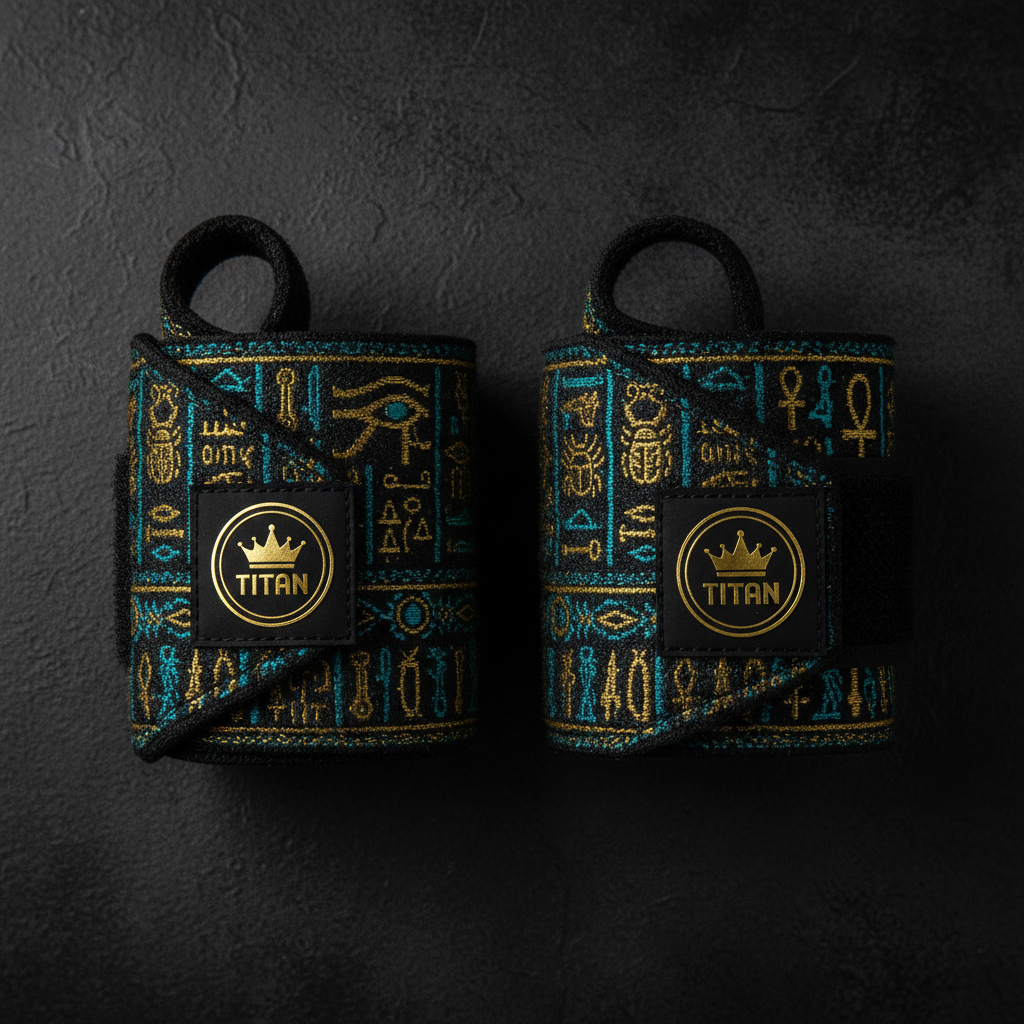 TITAN Wrist Wraps 18-Inch Supportive Lifting Wraps for Heavy Pressing