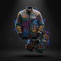 TITAN Crown Edition Performance Tracksuit flat lay with bold tattoo artwork