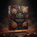 TITAN Protein Cookie Double Chocolate Chip — Crown Edition bold tattoo-style artwork
