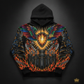 No Weapon Formed Men's Hoodie — TITAN Crown Edition tattoo artwork