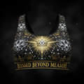 TITAN Women's Sports Bra Blessed Beyond Measure Crown Edition flat lay