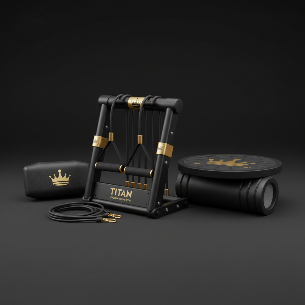 TITAN All-In-One Swimmer's Dryland Strength Home Gym Kit — Crown Edition