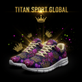 TITAN SPORT GLOBAL women's running shoes with midnight orchid crown pattern