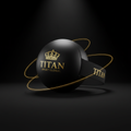 TITAN Boxing Reflex Ball Crown Edition — matte black with gold crown logo