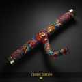 TITAN Crown Edition EZ Curl Bar — Crown Edition matte black and gold