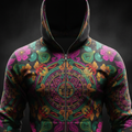 TITAN Aztec Xochitl Zip-Up Hoodie — Flower Crown Edition