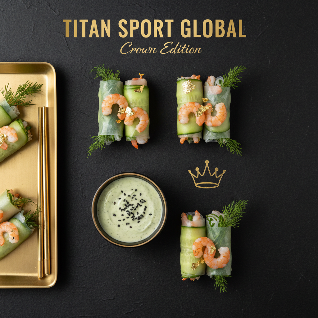 TITAN High-Protein Shrimp & Cucumber Snack Roll Pack