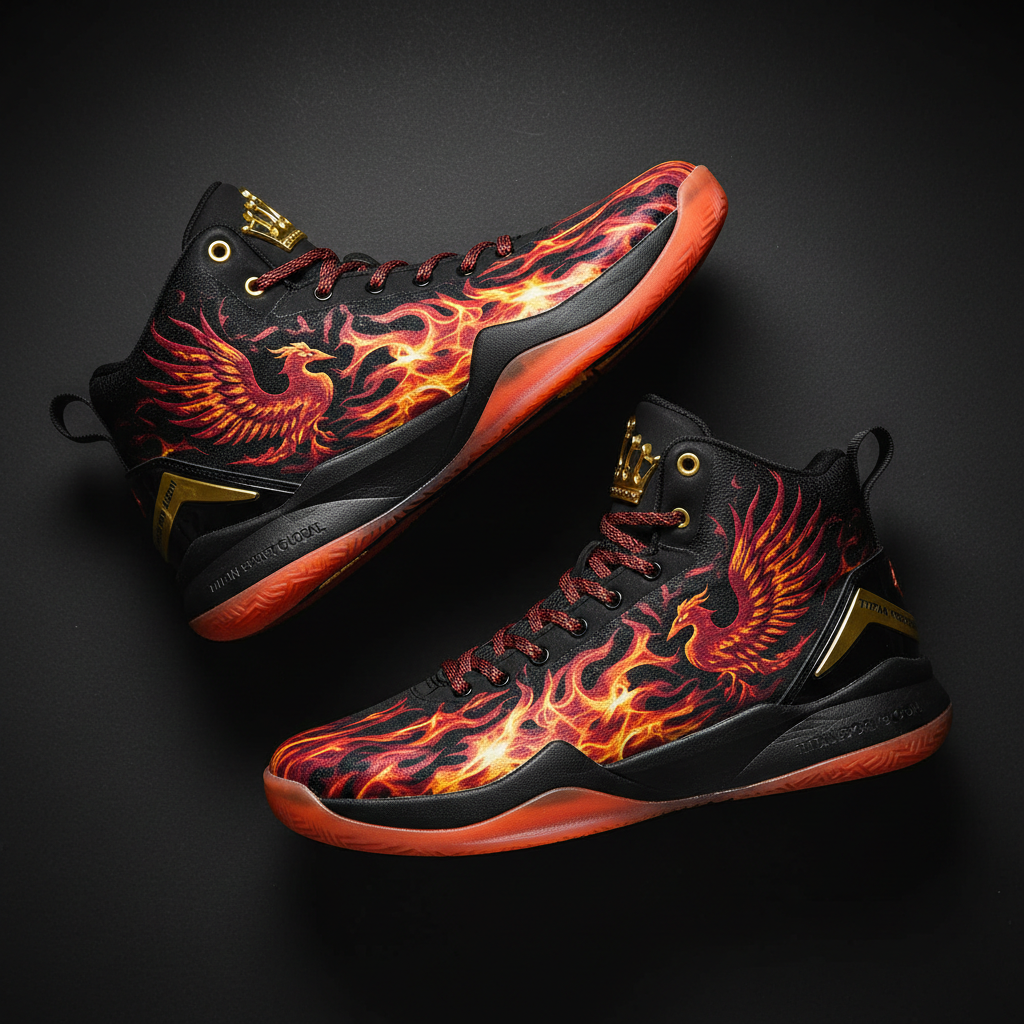 TITAN Men's Phoenix Crown Basketball Shoes flat lay