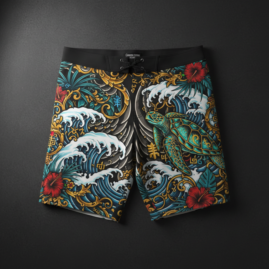 TITAN Men's Swim Trunks Ocean King Crown Edition