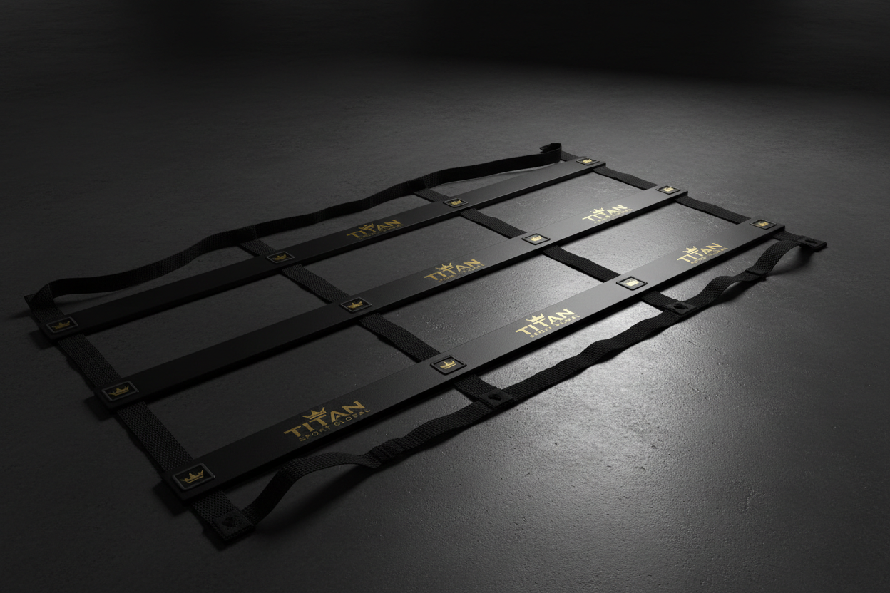 TITAN Crown Edition Speed Agility Ladder matte black gold