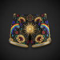 Radiant In His Light Women's Shorts — TITAN Crown Edition tattoo artwork