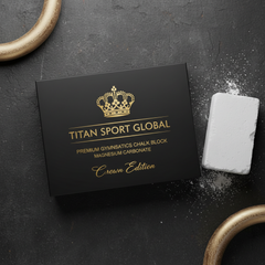 TITAN Crown Edition Gymnastics Chalk Block — Pro Magnesium Carbonate Grip Chalk