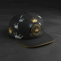 TITAN Crown Edition Cricket Fielding Cap Matte Black Gold