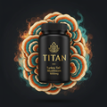 TITAN Turkey Tail Mushroom 1000mg supplement bottle