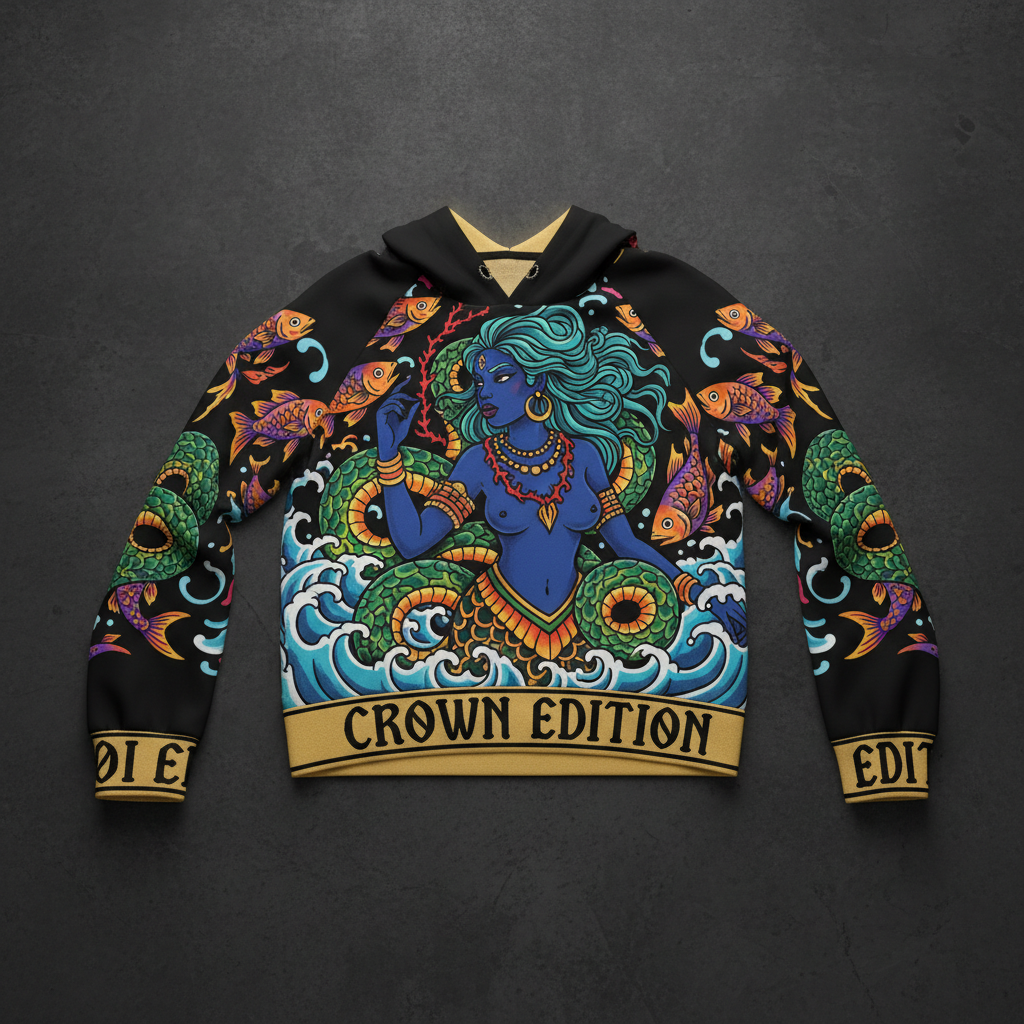 TITAN Women's Mami Wata Ocean Spirit Hoodie — Nzambi Edition
