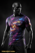 TITAN Men's Cosmic Nebula Training Tee Galaxy Edition