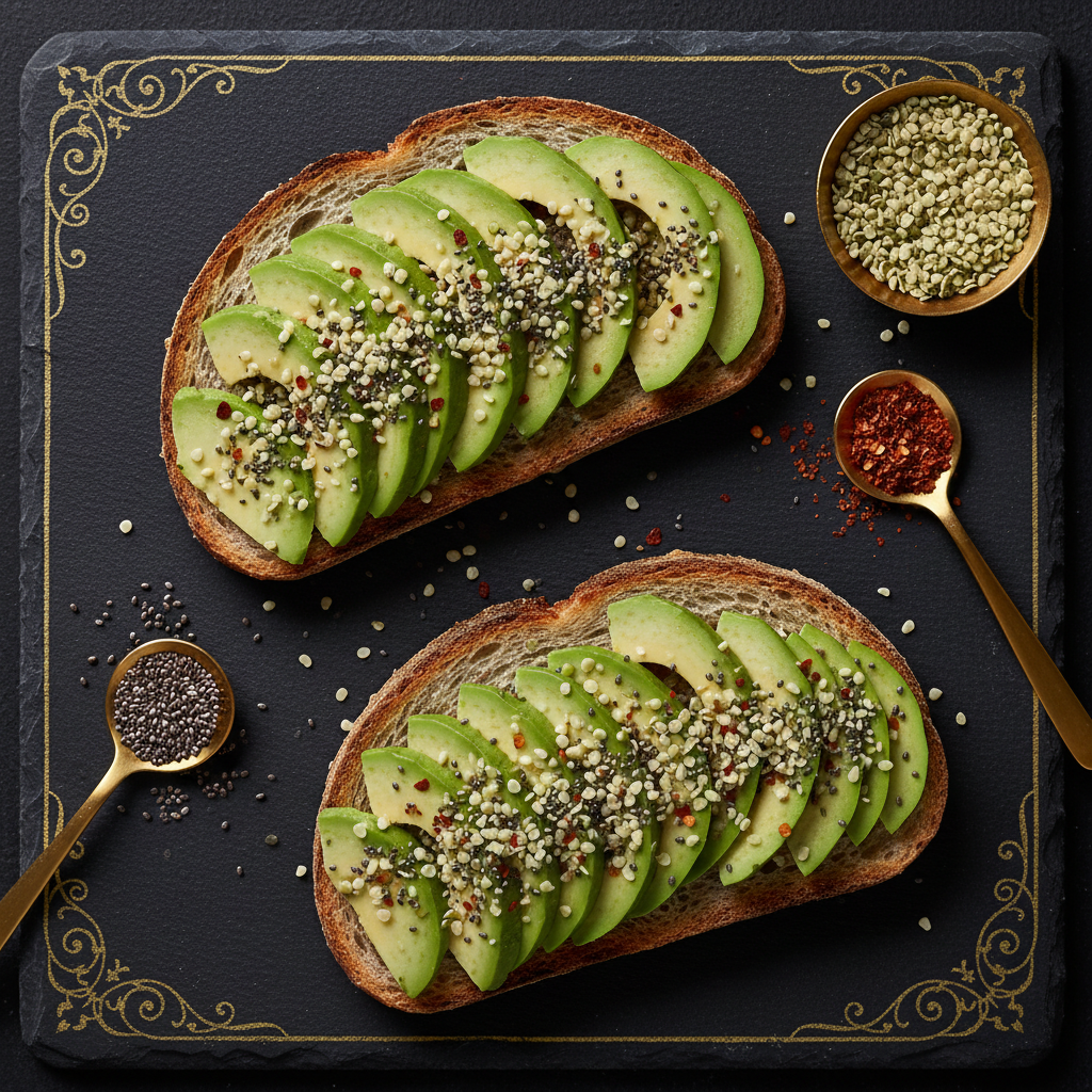 TITAN Avocado Hemp Seed Toast Snack