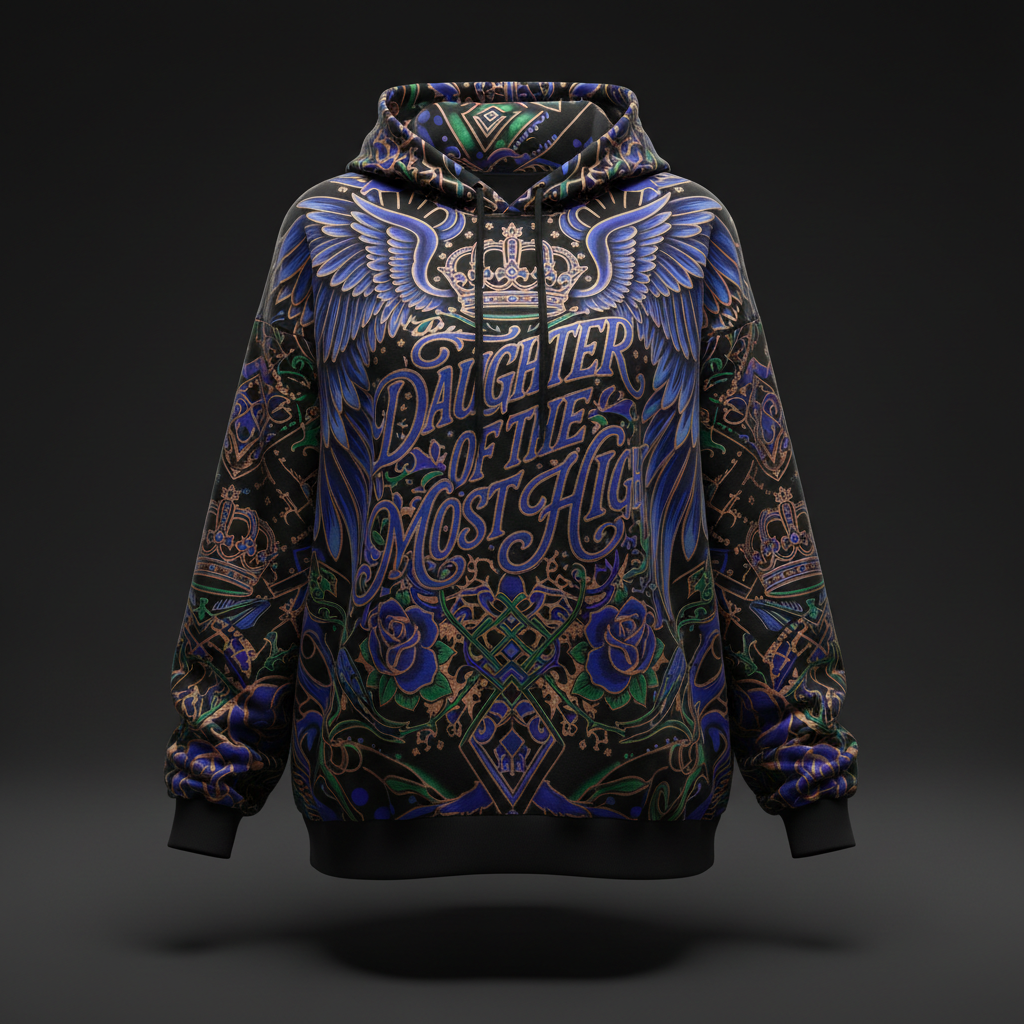 Women's Hoodie — Daughter Of The Most High — Crown Edition
